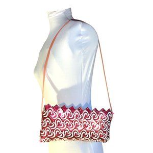 Vintage Ecoist Pink Heart Candy Wrapper Shoulder Purse Handbag Retro Style